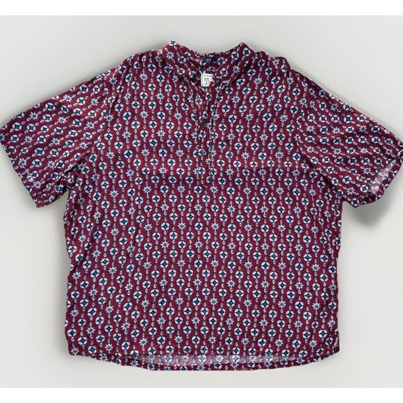 Reyn Spooner Men’s Hawaiian Aloha Shirt XL Red Print Japanese Rayon Tropical - Picture 2 of 13